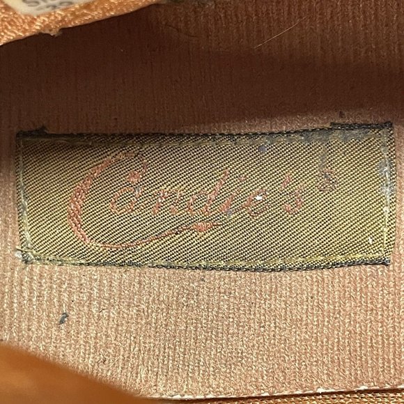 Rare Vintage Candies Ankle Booties Leather Womens Size 9M Vented Tan Camel Brown - Picture 2 of 9